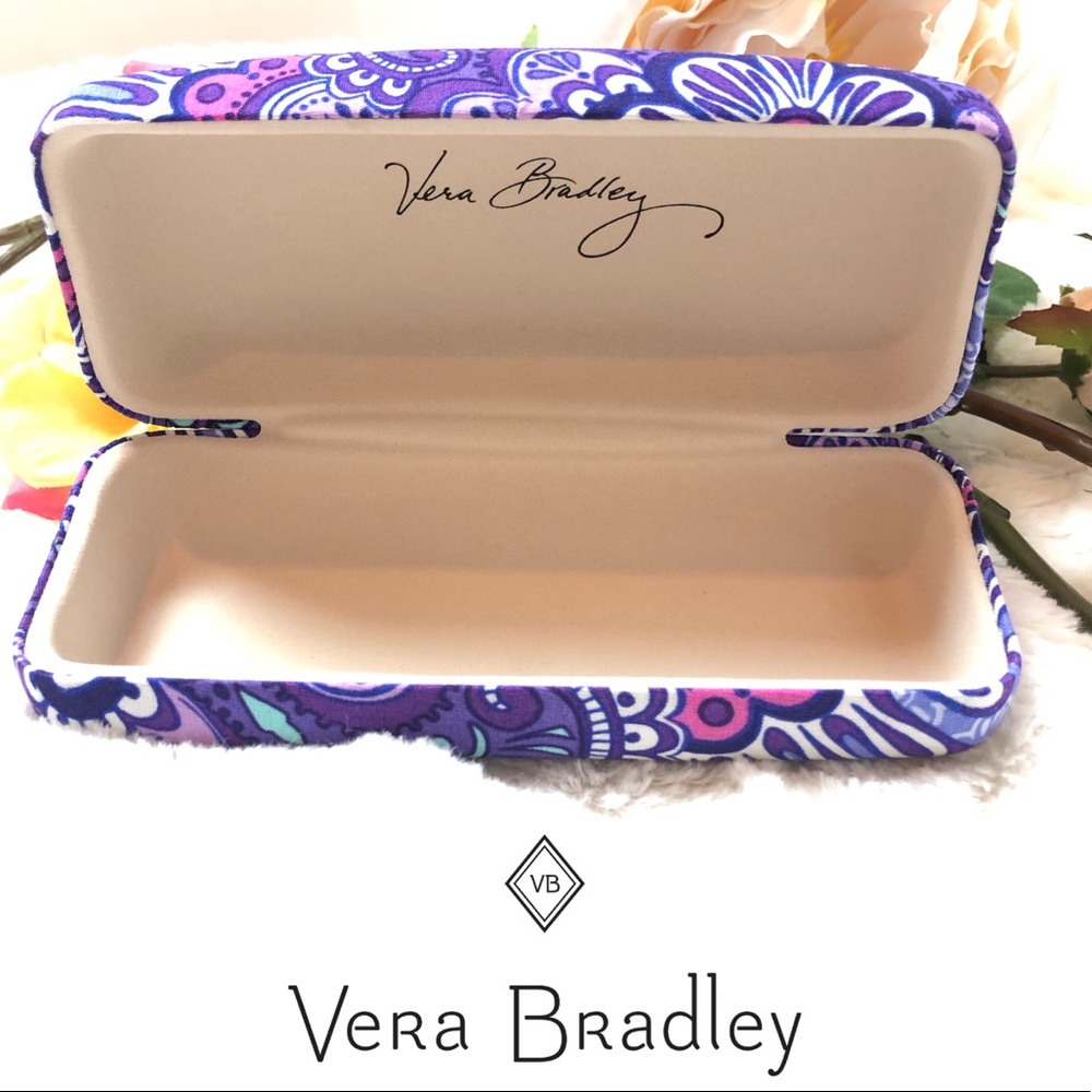 Vera Bradley glasses case with cover print, new!